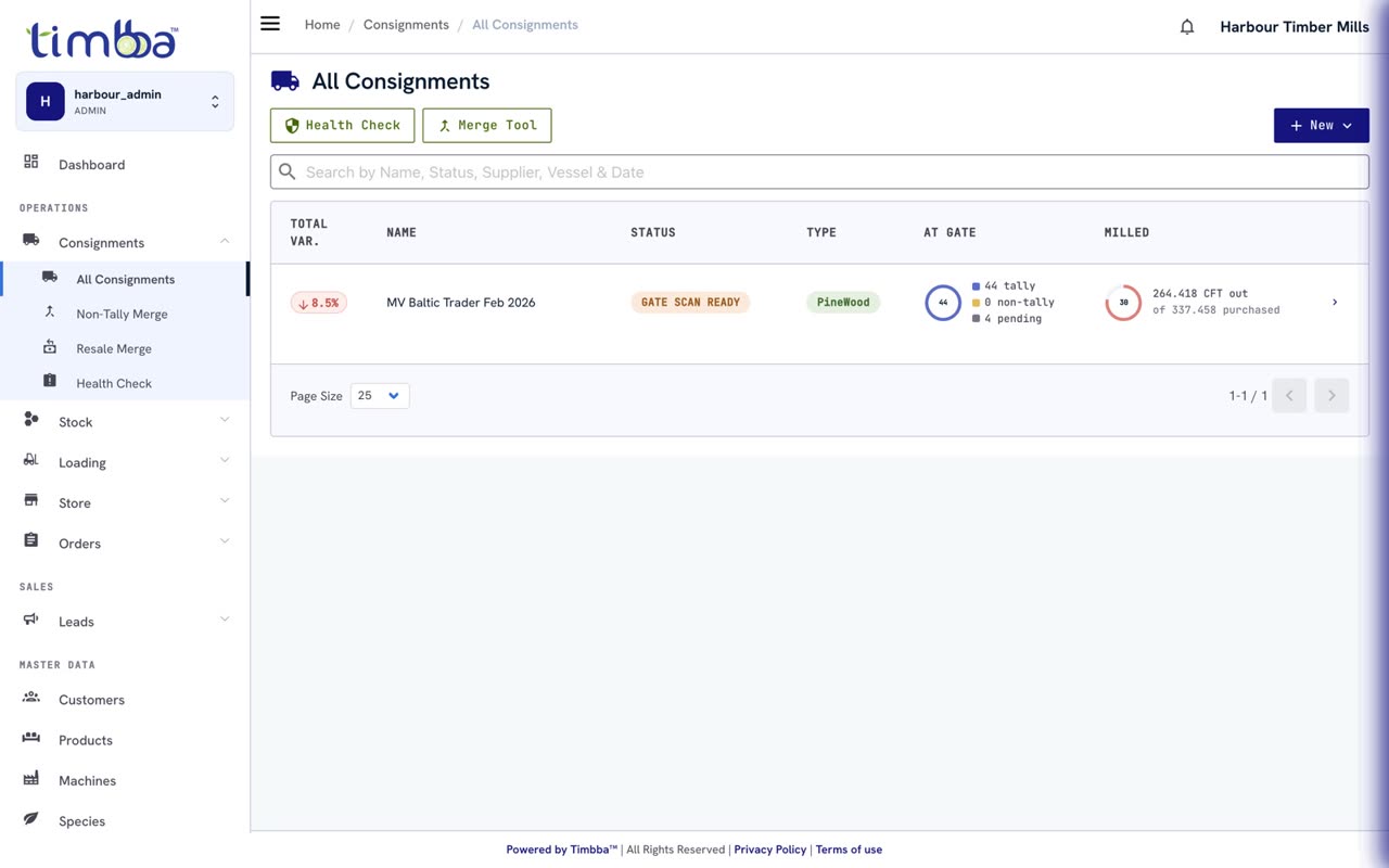 All Consignments on the web